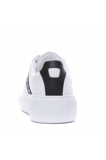 Versace Białe sneakersy GRECA logo, sportowe buty męskie, DSU84041A007752W020