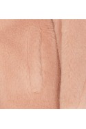 2Max Mara Wełniany płaszcz TEDDY, różowy,  2310160133600 TEDGIRL003