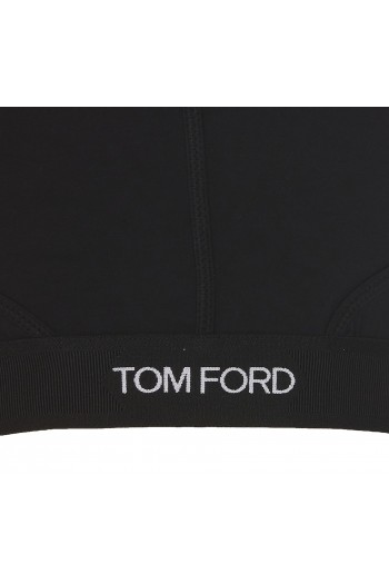 Tom Ford Czarny top z logo, TSJ472JEX011LB999
