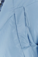 2Khrisjoy Pastelowa jasnoniebieska nylonowa kurtka puchowa