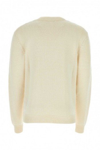 Balmain Wełniany sweter z logo Balmain Paris, BH0KD000KC88 GMT