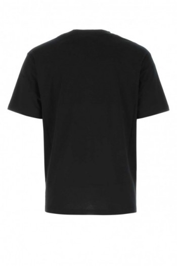 Balmain Czarna bawełniana koszulka z logo