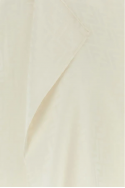 2Fendi Asymetryczna jedwabna spódnica z haftem FF w kolorze kości słoniowej