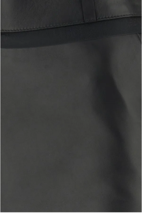 Fendi Czarna skórzana spódnica ołówkowa