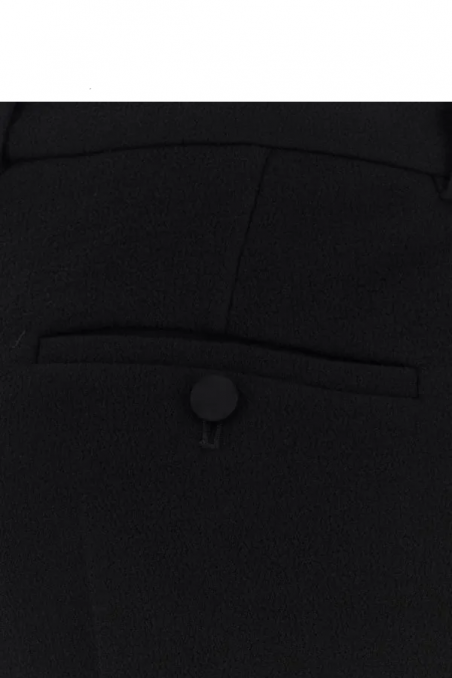 Balmain Czarne spodnie z wełny dziewiczej