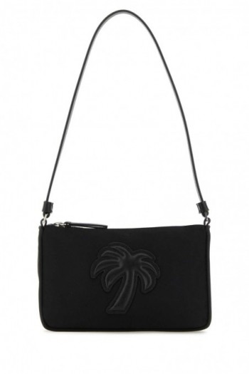 Palm Angels Czarna nylonowa torba na ramię