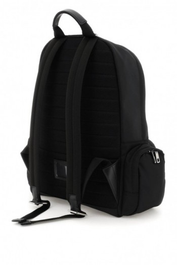 Dolce & gabbana Czarny nylonowy plecak z logo