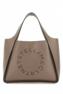 2Stella McCartney Szara torebka z logo Stella alter mat