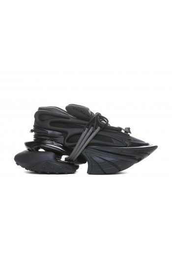 Balmain Sneakersy UNICORN, czarne, sportowe buty damskie, VF724KNSC0PA