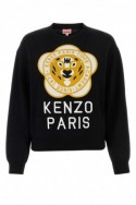 2Kenzo Czarny sweter z logo, FD62PU4263BB 99J