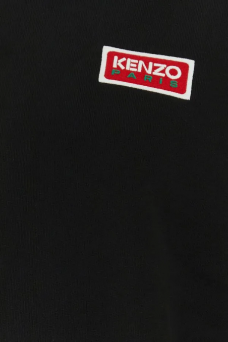 Kenzo Czarna bawełniana bluza z logo na plecach