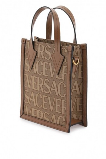 Versace Mała materiałowa torebka tote męska  Versace Allover