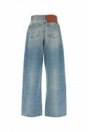 2Palm Angels Niebieskie jeansy z szerokimi nogawkami