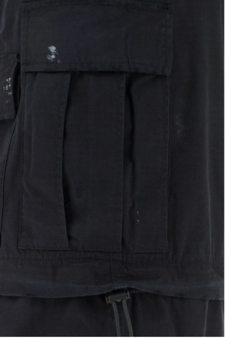 Balenciaga Czarne bawełniane spodnie ze szpilką Knife Cargo