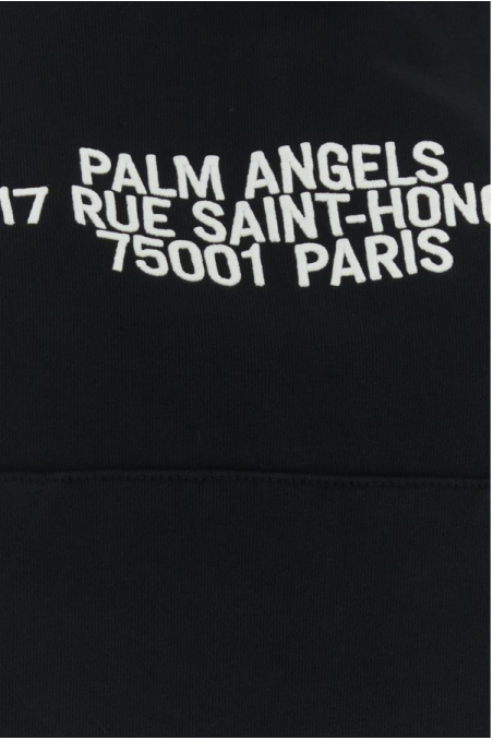 Palm Angels Czarna bawełniana bluza z nadrukiem