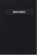 2Palm Angels Czarny krótki top prążkowany z elastycznej bawełny