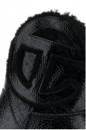 2UGG Czarne skórzane botki UGG X Telfar Logo Mini marszczone