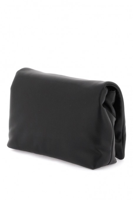Dolce & gabbana Czarna torebka na ramię ze skóry nappa z logo DG