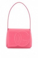 2Dolce & gabbana Różowa skórzana torebka na ramię z logo DG