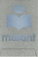 2Isabel Marant Etoile Melanżowo-szara bluza Mansel z mieszanki bawełny