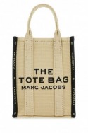 2Marc Jacobs Beżowa mini torebka z płótna The Tote Bag