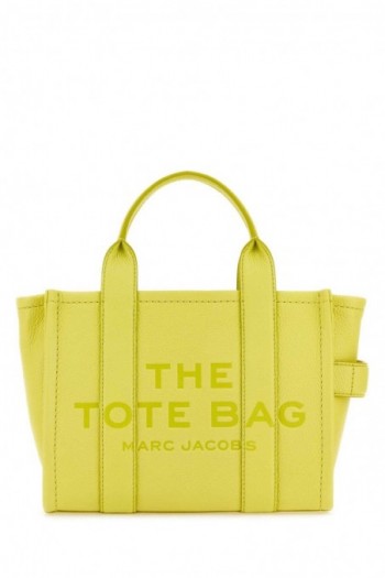 Marc Jacobs Mini torebka The Tote Bag ze skóry w kolorze żółtym