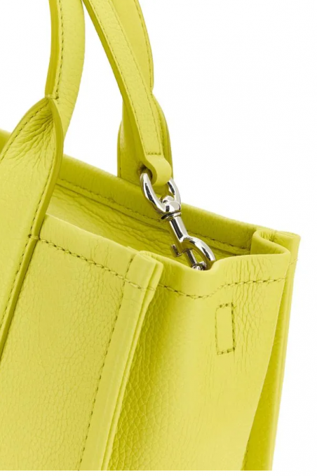 Marc Jacobs Średnia torebka The Tote Bag ze skóry w kolorze fluo-żółtym