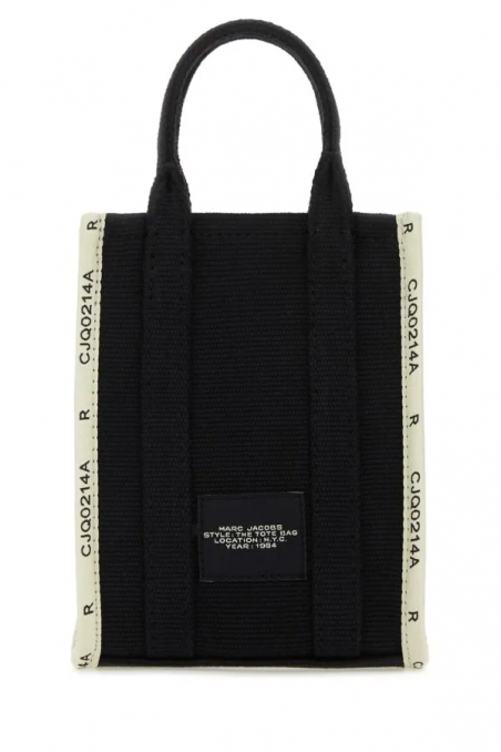 Marc Jacobs Czarna mini torebka z płótna The Tote Bag