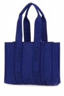 2Chloe Elektrycznie niebieska nylonowa torba na zakupy medium Woody