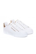 2Dolce & gabbana Białe sneakersy PORTOFINO z perłą