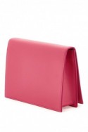 2Dolce & gabbana Różowa skórzana torebka na ramię z dużym logo