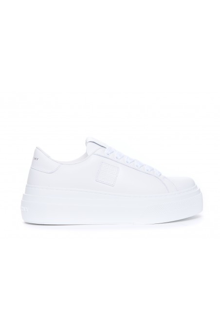 Givenchy Białe sneakersy City z logo 4G, BE003FE23E100, sportowe buty damskie