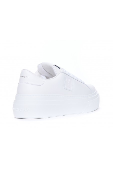 Givenchy Białe sneakersy City z logo 4G, BE003FE23E100, sportowe buty damskie