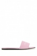 2Givenchy Różowe płócienne klapki z logo