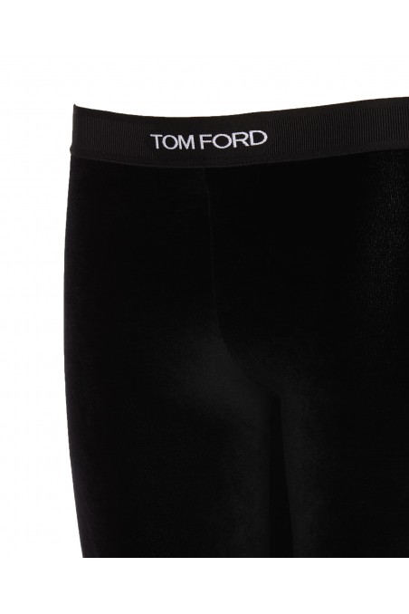 Tom ford Jedwabne legginsy z logo