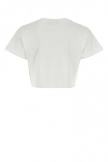 Dolce & Gabbana  Biała bawełniana koszulka, F8U99ZGDCB1 W0800