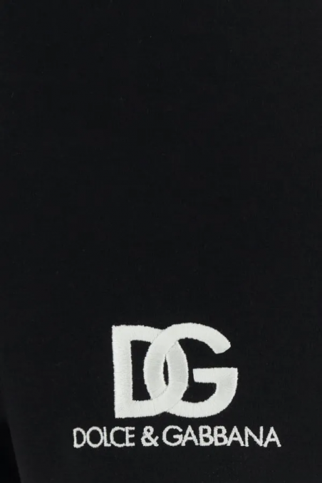 Dolce & Gabbana Czarne szorty z logo DG
