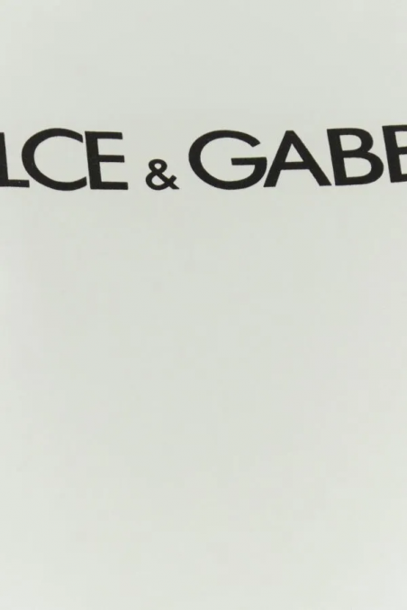 Dolce & Gabbana Biała bawełniana koszulka, F8U10TG7H4P W0800