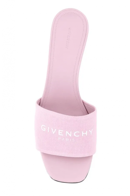 Givenchy Różowe płócienne klapki 4G