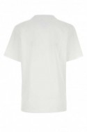2MCM Biała bawełniana koszulka z logo