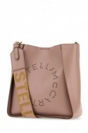 2Stella McCartney Różowa matowa torebka listonoszka Stella Logo