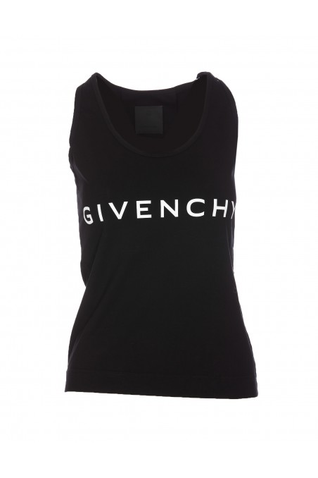 Givenchy Top bez rękawów z logo Givenchy