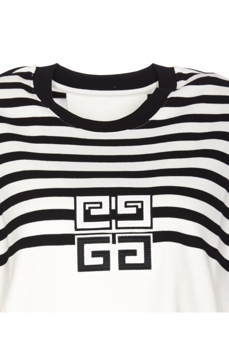 Givenchy Krótka koszulka z logo 4G, BW709X314X116