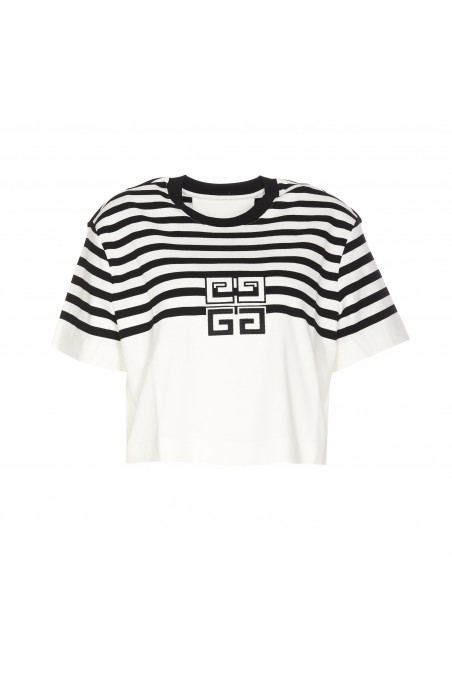 Givenchy Krótka koszulka z logo 4G, BW709X314X116