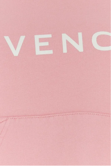 Givenchy Różowa bawełniana bluza z logo