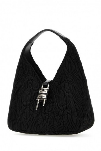 Givenchy Czarna materiałowa mini torebka G-Hobo