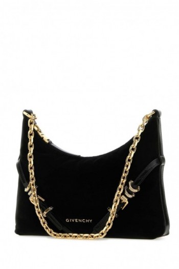 Givenchy Czarna aksamitna torba na ramię Voyou Party