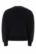 2Ami Czarna bawełniana bluza z haftowanym logo