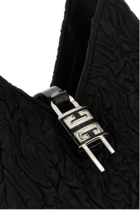 Givenchy Czarna materiałowa mini torebka G-Hobo