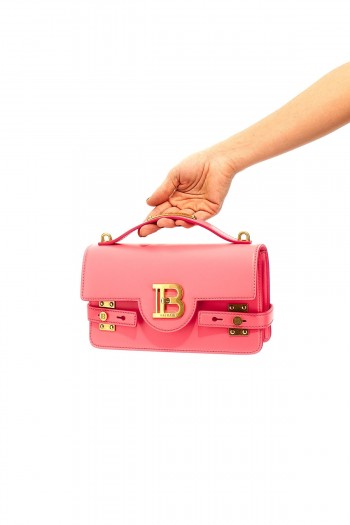 BALMAIN Różowa torebka 'B-BUZZ BAGUETTE'